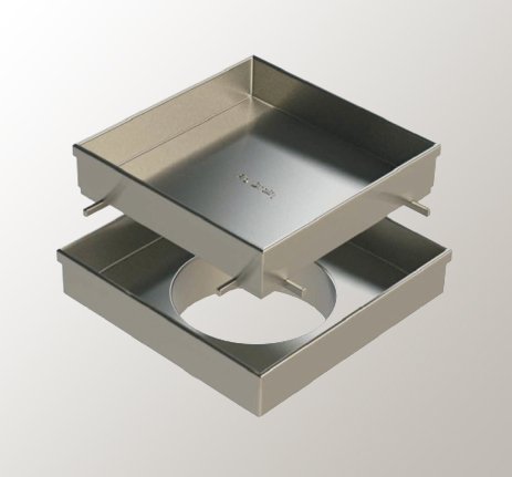 Stainless Steel Recessed Floor Drain exploded view